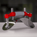 Animated representation of the innovatools adjustable curved trowel